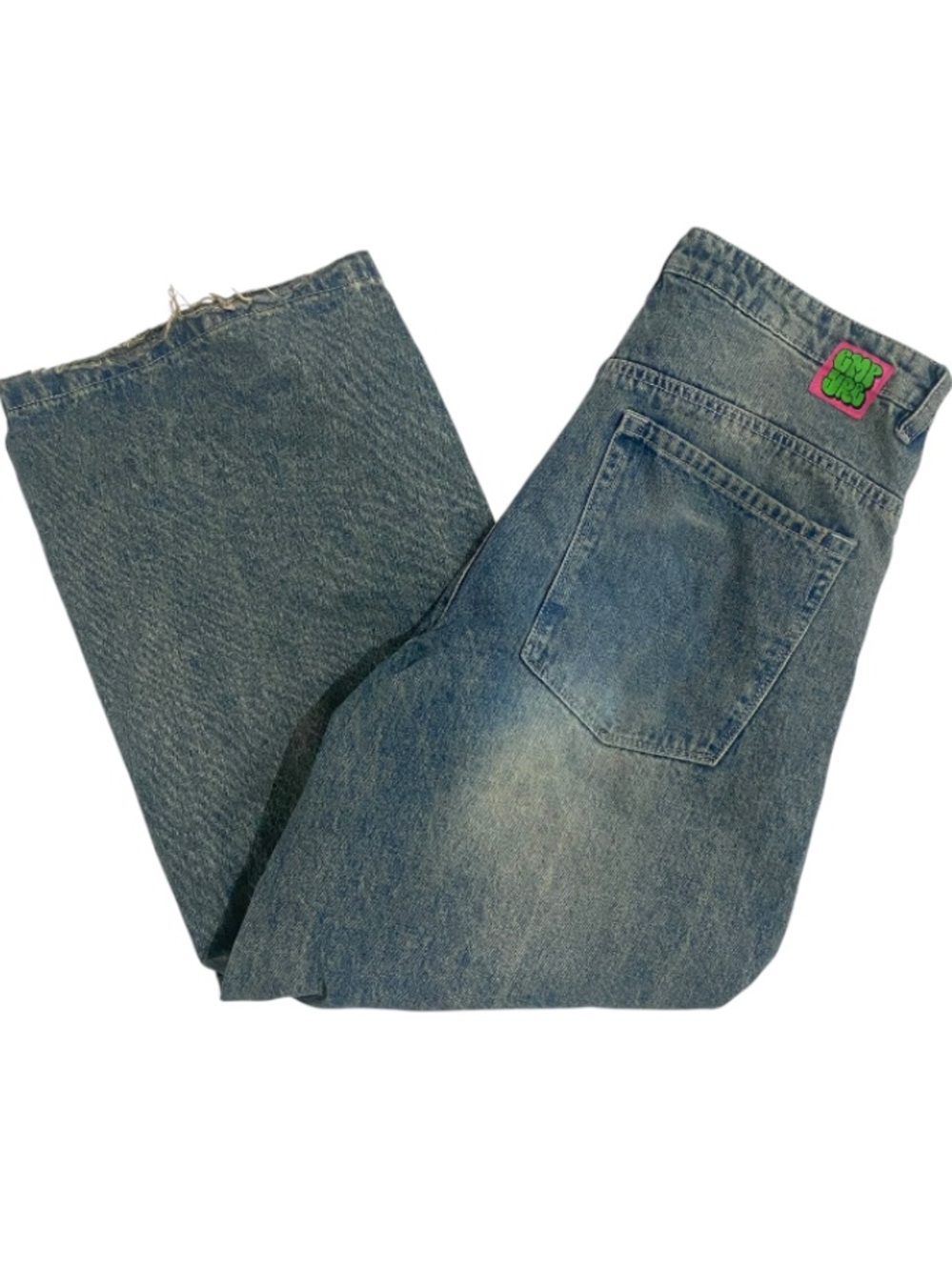 Empyre women’s baggy wide leg Vintage-Style Blue Jeans si3 8